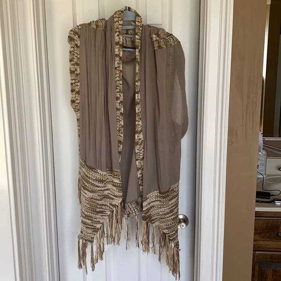 easel Jackets & Blazers - Ladies Boutique Vest Cardigan Easel brand Size Large NWOT